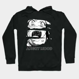 Angry mood cartoon design Hoodie